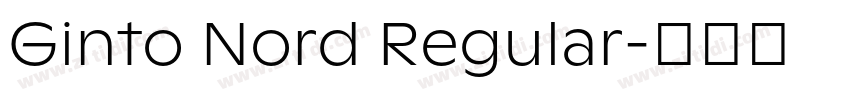 Ginto Nord Regular字体转换